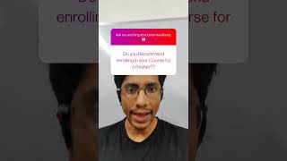 Is the InterviewReady course for freshers?