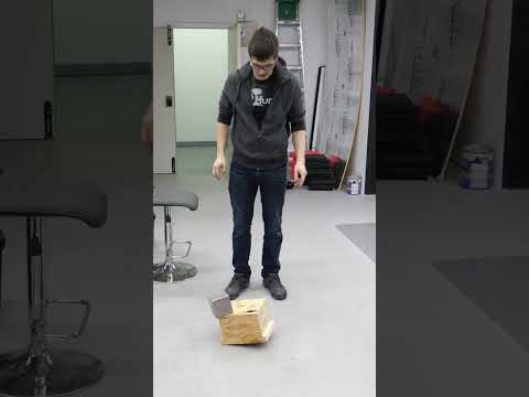 Tungsten cube vs the box it came in