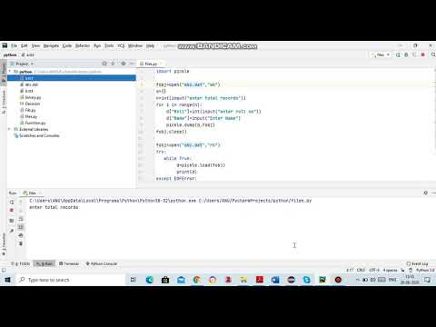 Writing in Binary Files - Python Programming