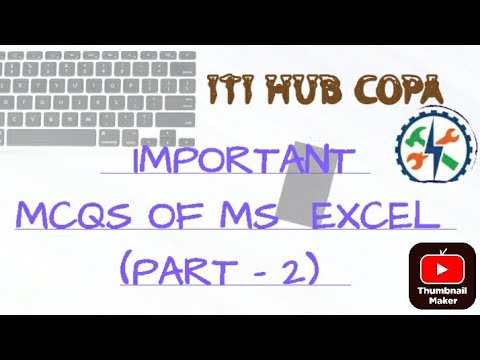 important mcqs of ms excel ( part -2)#copamcq