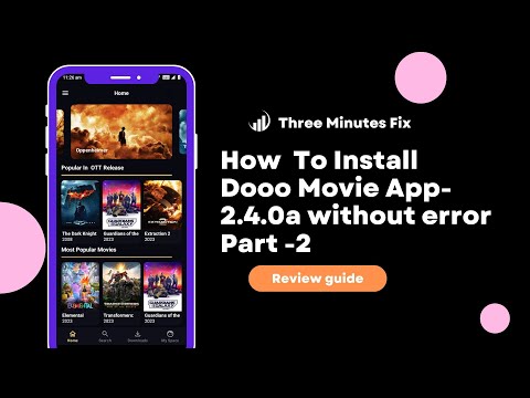 How to Install Dooo Movie App 2.4.0a without error Part 2  #androidstudio #threeminutes fix