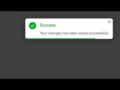 Toast with Progress Bar using CSS and JS in Hindi