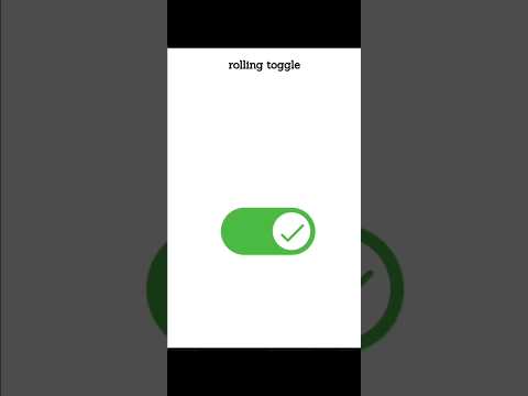 Web Development|| Html Css ||Rolling Toggle Button