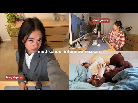 med school vlog 🩺 | residency interviews, long days, & lots of stress!!
