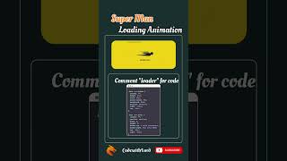 Superman Loading Animation using HTML & CSS | Creative Loader UI Design