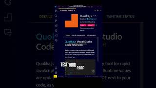 😍😍 The FASTEST way to test your JavaScript ES6 script! #shorts #javascript #programming #coding #js