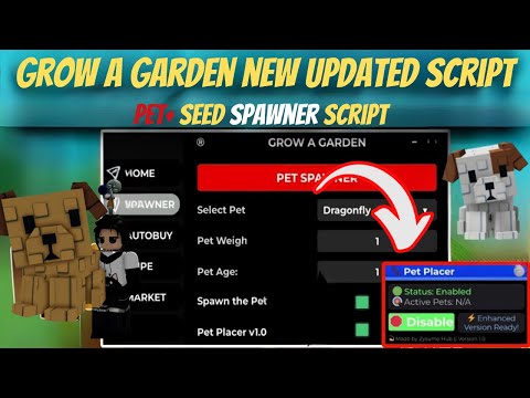 "Roblox Grow a Garden Script GUI – Egg Detector, Seed Spawner, Pet Dupe, Auto Event (No Key!)"