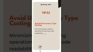 Tip 53 of 100: Avoid Unnecessary Type Casting #csharp #dotnet #dotnetcore #dotnetcore  #coding