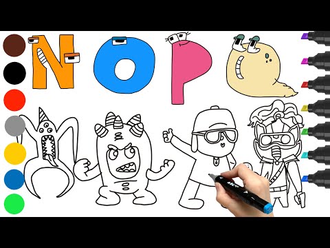 NABNAB (Garten of Banban), ODDBODS (Fuse), POCOYO and QUILL PETER (Star Lord) ✌︎ draw ALPHABET LORE