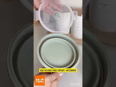 Collapsible Bowls Get 30% Discount With Temu Coupon Code - ACT200019 #temu #temucode #bonus #bowls
