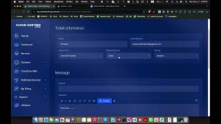 How to open a ticket on cloudhosting.com.bd