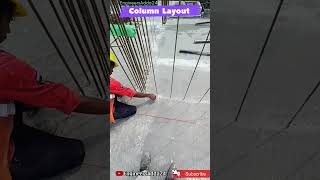 #Column #Layout #Work at Site With Total Station #totalstation #totalstationsurveytraining #ytshorts