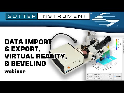 Data Import and Export, Virtual Reality, Beveling - Scientists Empowering Scientists