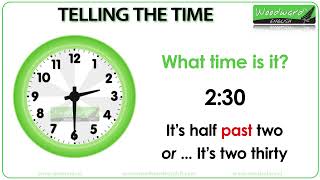 Telling the Time in English | Learn how to tell the time in English with Pronunciation