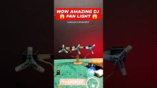 how to make mini DJ fan light at home | DIY mini DJ fan light with RGB LED light #shorts #shortsfeed