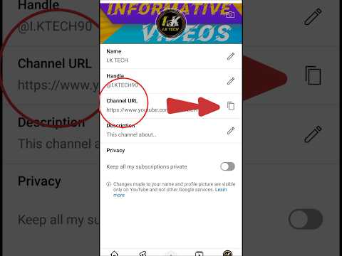 How To Copy YouTube Channels link 2025 #shorts #YouTubechannellinkcopy