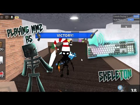 SKELETON DESTORYS EXPLOITERS IN MM2 + GAMEPLAY*KEYBORD ASMR*