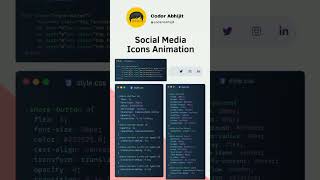 Social Media Icons Animation #shots #animation #css #viralshorts  #trendingshorts