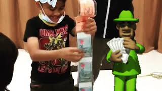 Money cake, design police uniform