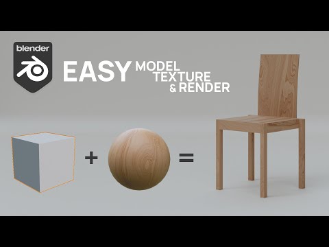 Create and render chair designed by Alvaro Siza - Blender Tutorial
