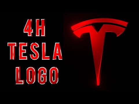 Tesla Logo Rotating 4K Red Wallpaper ( 4 Hours )
