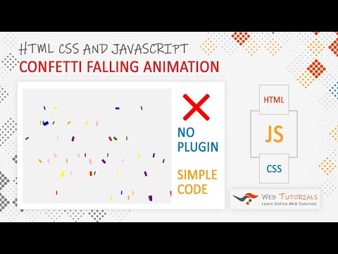 Confetti Falling Animation Using HTML CSS and JavaScript