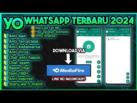 Yowhatsapp terbaru 2024 || WhatsApp mod terbaru || no bug,no error || free download‼️