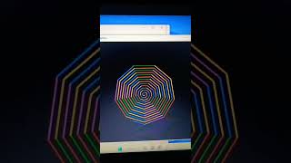 Rainbow Benzene 😎 python turtle #shorts #youtubeshorts #shortsfeed #python #code #turtle