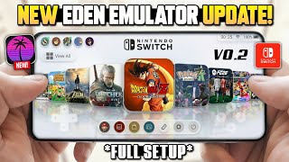 🚀 Best Nintendo Switch Emulator For Android! | New Eden v0.2 RC1 Setup, Settings & Performance Test