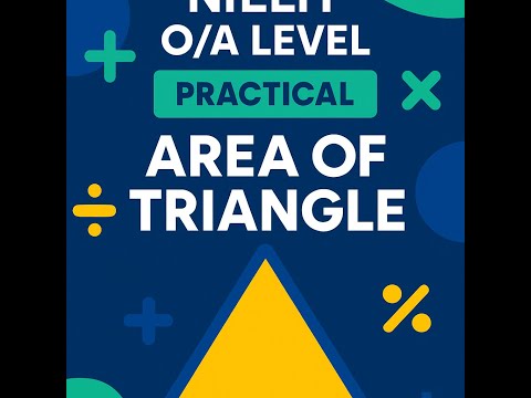 Python Program to Find Area of Triangle | NIELIT O/A Level Practical
