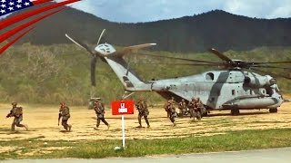 US Marines Military Operations on Urbanized Terrain (MOUT) Drills - 在沖縄アメリカ海兵隊のヘリパッド着陸と市街地戦闘訓練