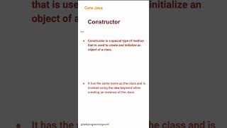 Constructor (15) #corejava