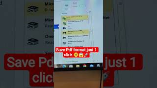 Save Pdf format just 1 click 😯😱🚀 #shorts #windows