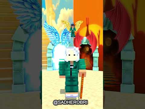 Squid Game: Does the herobrine deserves Go to Heavenly Heaven or Down to Silly Hell? #minecraft #fyp