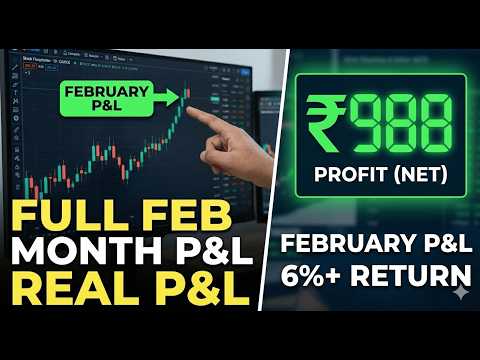 Algo Trading Monthly P&L | 6% Return on ₹16k Capital (February)