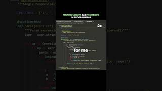 Maintainability & testability in Python.