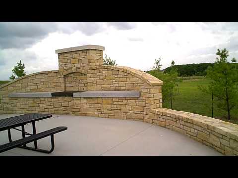Outdoor BBQ and seating walls, Gardner, KS Celebration Park