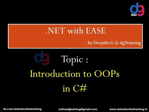 Introduction to OOPs in C# | dgTraining