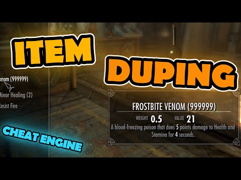 Skyrim - Item Duping With Cheat Engine
