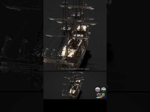 Ship turntable #b3d #blender