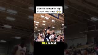 Zion Williamson Was A Literal GOD In High School! UNREAL Talent