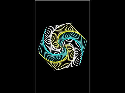 Easily Design YOUR own Hexa spirals in python, #shorts, #pydroid, #codingstatus , #watsappstatus