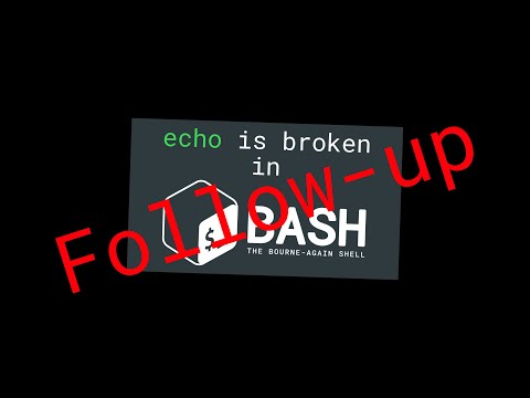 echo is broken: a follow-up video