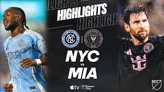 New York City FC vs. Inter Miami CF | Full Match Highlights | Audi MLS Cup Playoffs Clinched!