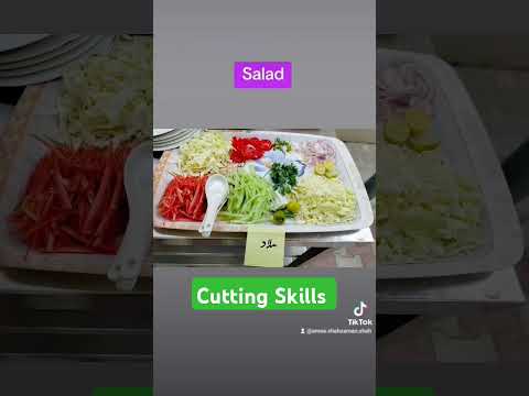 Salad #for# Lunch Time #enjoying #cutting #Skills#by students #
