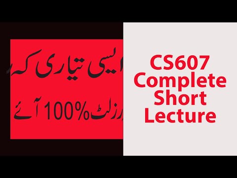 CS607 Artificial Intelligent Short Lecture 1 to 3 Complete Preparation 2023