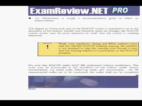 ExamREVIEW HACCP Auditor Study Guide