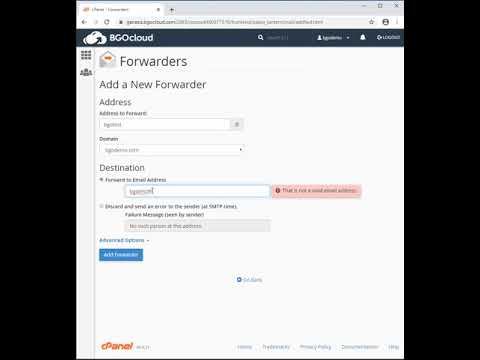 cPanel - Forwarding emails