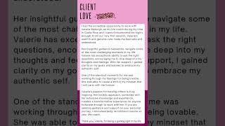 Client testimonial  #midlifereinvention #womenover40  #lifecoachforwomen