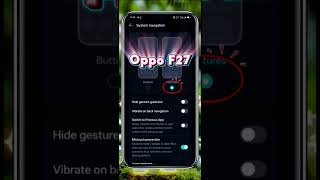 Oppo F27 Back Button Setting 👍🏻/#smartphone #reels #tech #trending #viral #technology #video